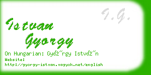 istvan gyorgy business card